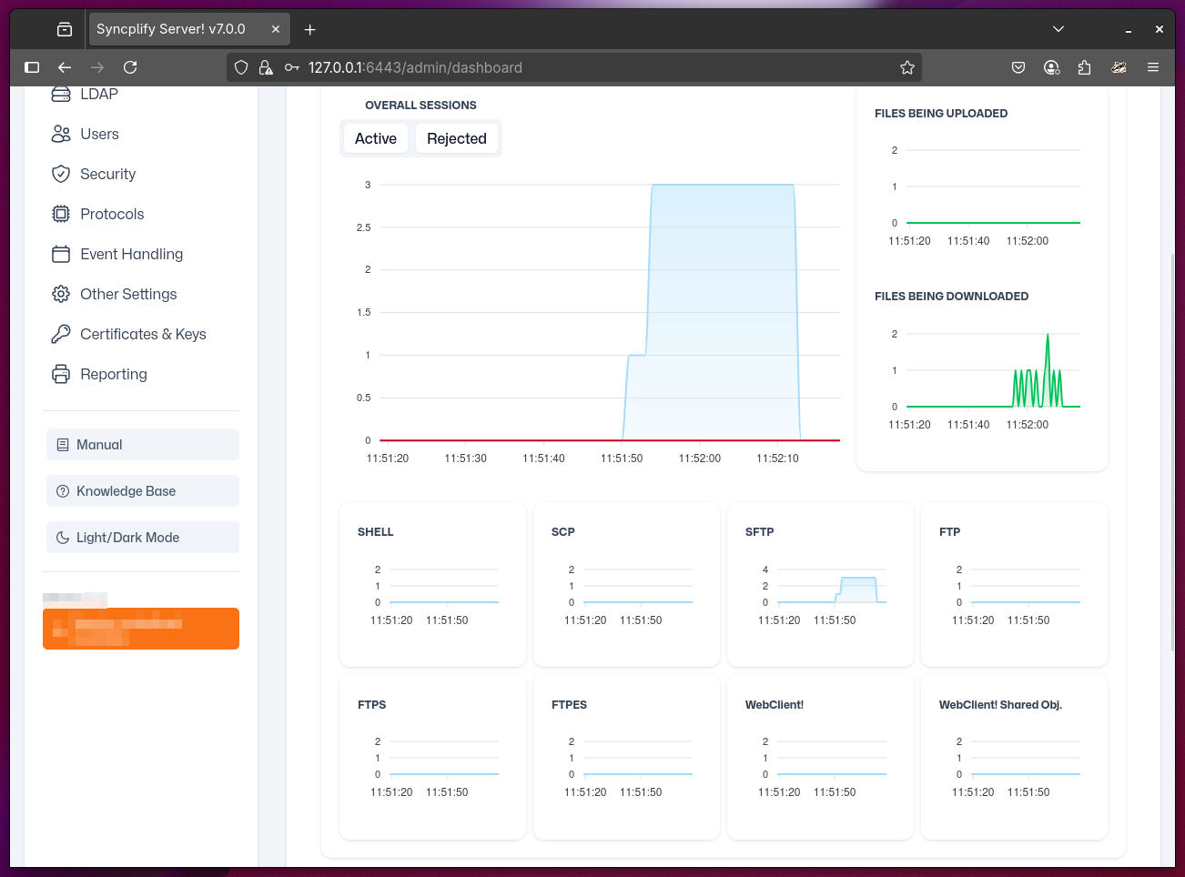 Expanded real-time view