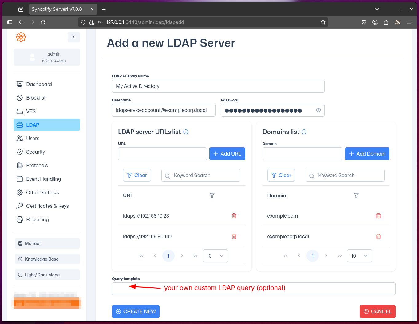 LDAP Configuration
