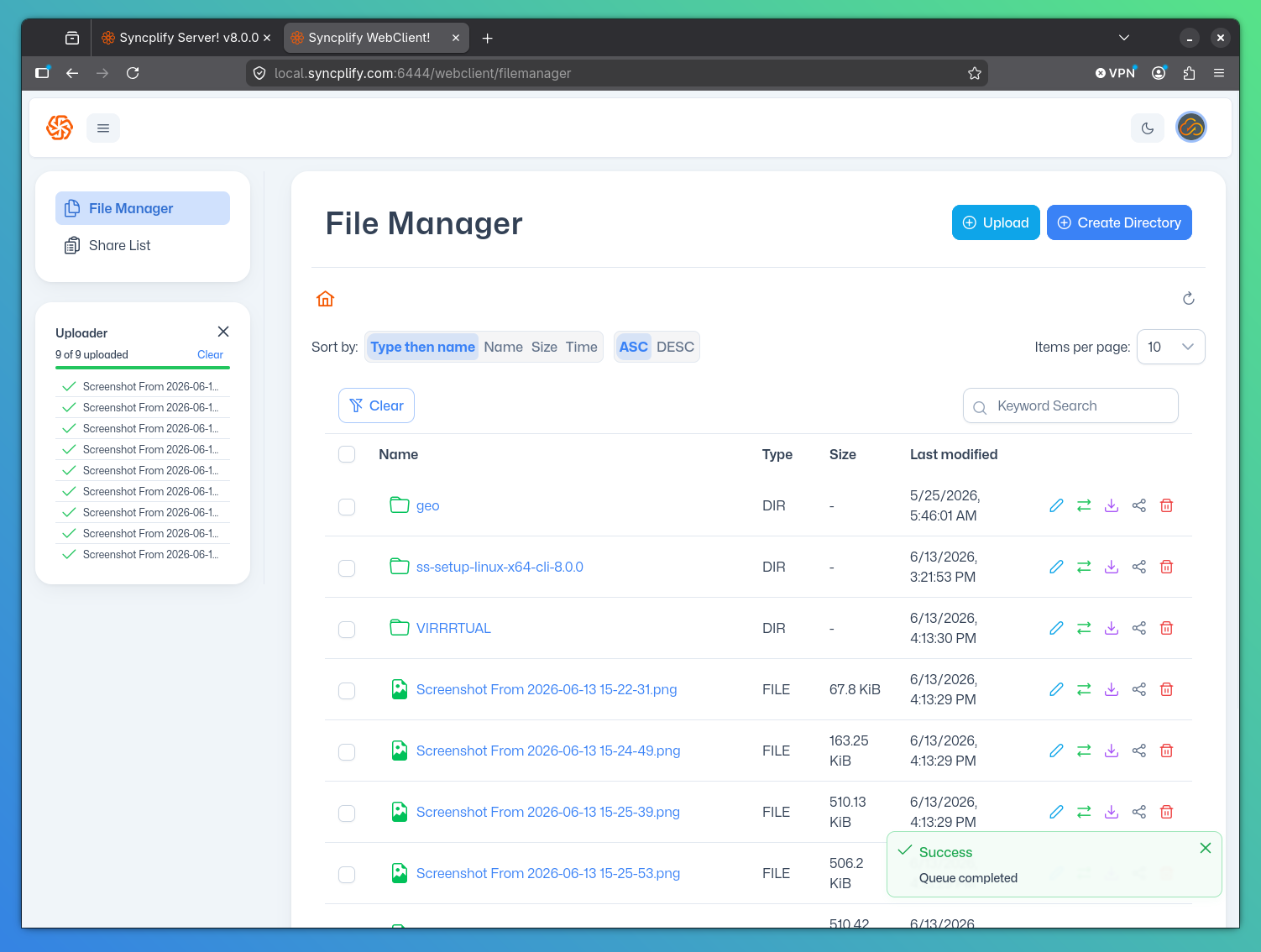 Uploading Files