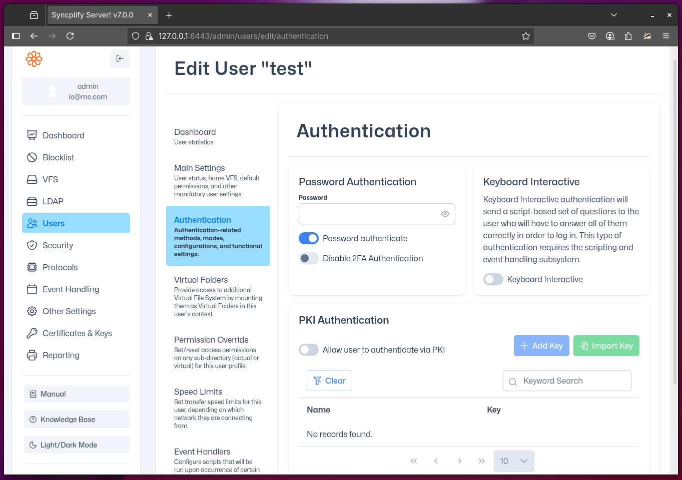 User Auth